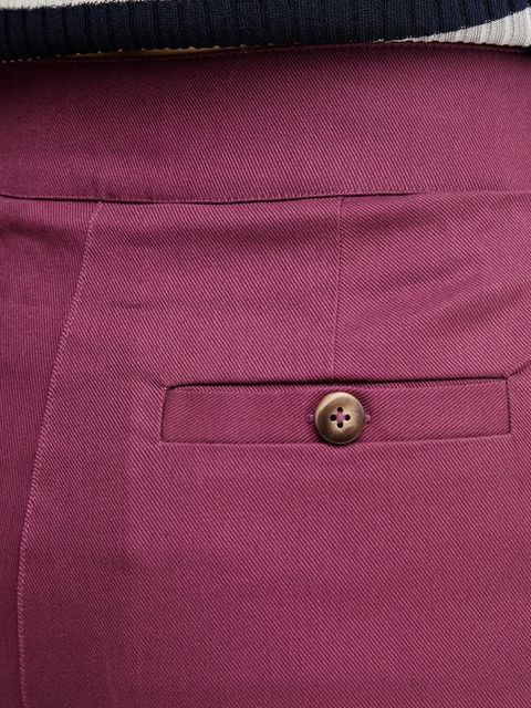 United Colors of Benetton spodnie damskie kolor fioletowy proste high waist 4SJCDF07J