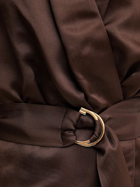 Marciano by Guess bluzka IVA damska kolor brązowy gładka 5YGH15 7350A - zdjęcie produktu nr 2