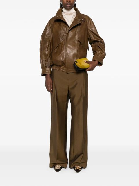 Nour Hammour Ariste leather jacket - Brown - zdjęcie produktu nr 2