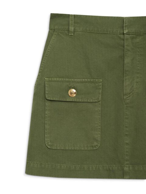 ANINE BING Aliza cotton miniskirt - Green