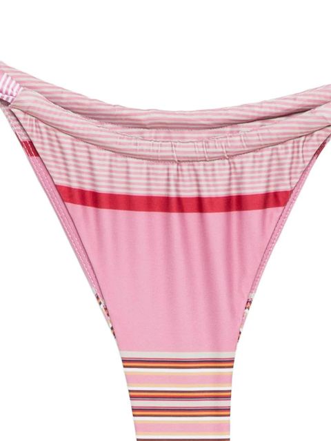 Faithfull the Brand Andez striped bikini bottoms - Pink