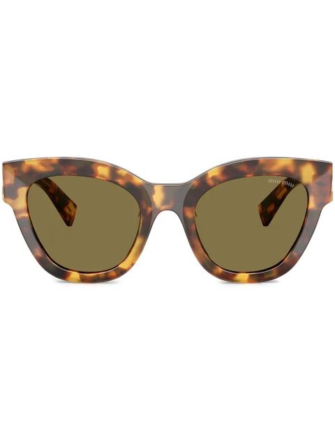 Miu Miu Eyewear oversize-frame sunglasses - Brown - zdjęcie produktu nr 1