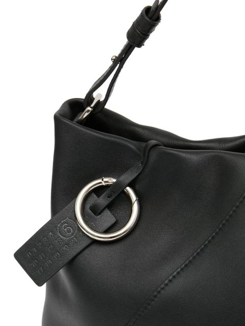 MM6 Maison Margiela Folded leather clutch bag - Black