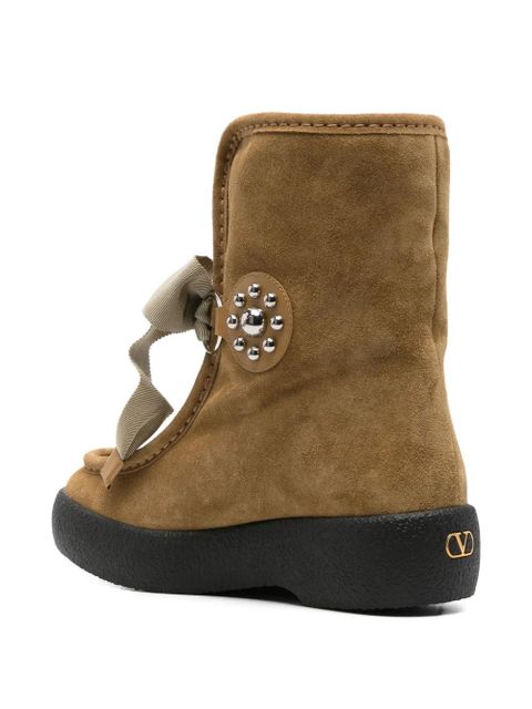 Valentino Garavani suede ankle boots - Neutrals