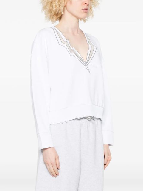 PINKO frayed sweater - White - zdjęcie produktu nr 2