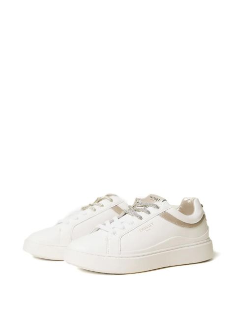 TWINSET leather sneakers - White - zdjęcie produktu nr 2