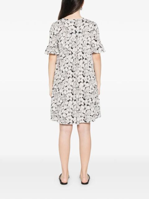 Weekend Max Mara Wkdfuoco floral-print mini dress - White