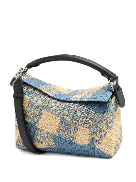 LOEWE x Paula’s Ibiza small Puzzle Edge tote bag - Blue - zdjęcie produktu nr 1