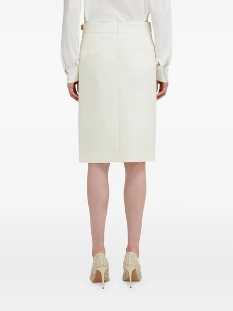 Ferragamo buckle-detailing pencil skirt - Neutrals