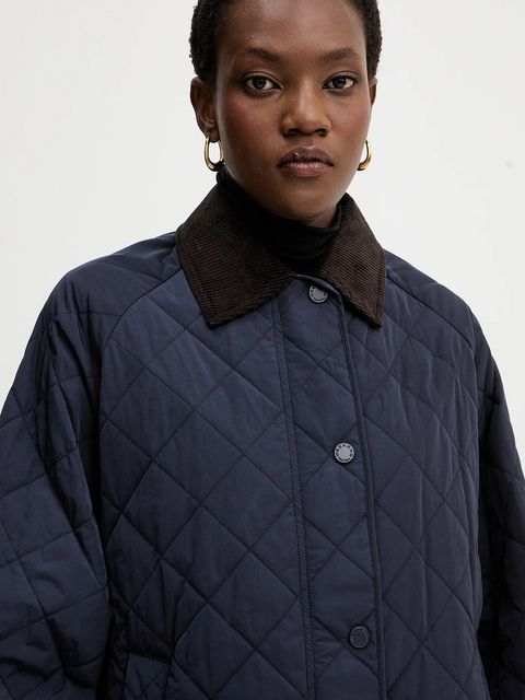 Weekend Max Mara kurtka PEPATO kolor granatowy przejściowa oversize 2525496102600