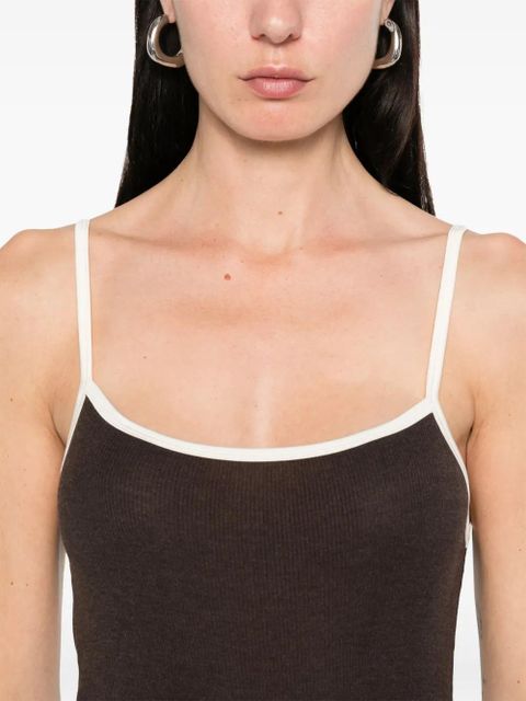 Aya Muse ribbed midi dress - Brown - zdjęcie produktu nr 2