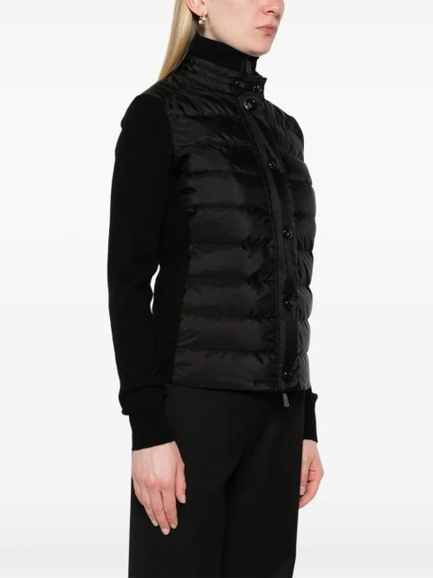 Moncler Grenoble padded cardigan - Black