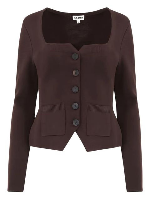 STAUD Rachela long-sleeve cardigan - Brown - zdjęcie produktu nr 1
