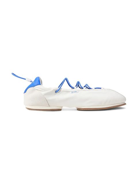 Polo Ralph Lauren baleriny Ballerina Lace Up kolor biały 804P04926001 - zdjęcie produktu nr 1