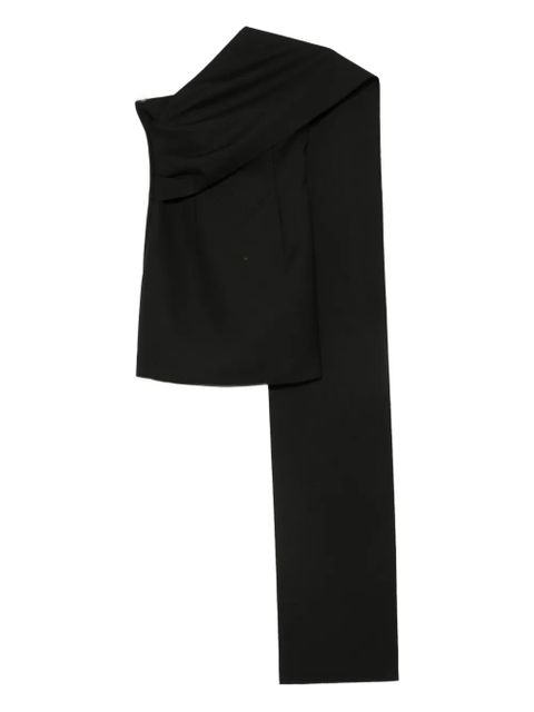 Róhe one-shoulder mini dress - Black - zdjęcie produktu nr 1