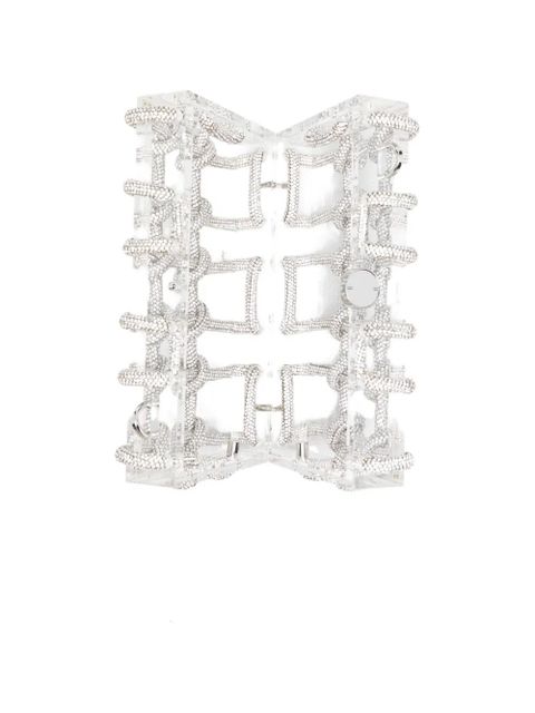 Cult Gaia Bess Caged shoulder bag - White