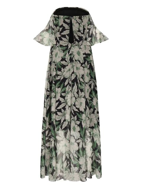 LOEWE floral-print maxi dress - Green