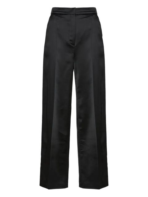 Yves Salomon satin trousers - Black - zdjęcie produktu nr 1