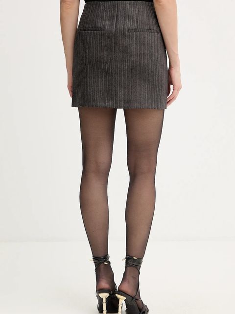 Marella spódnica wełniana kolor szary mini ołówkowa 2523106112200