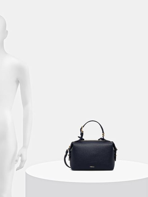 Furla torebka skórzana Double Mini Boston Bag