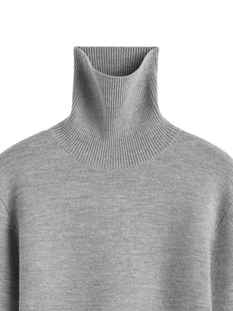 TOTEME high-neck double knit sweater - Grey - zdjęcie produktu nr 2
