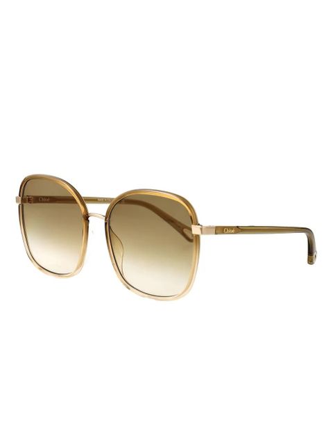 Chloé Eyewear square-frame sunglasses - Brown - zdjęcie produktu nr 2