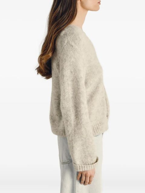 American Vintage button V-neck east cardigan - Neutrals