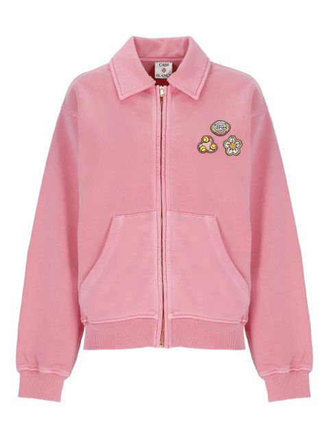 Casablanca zip-up bomber jacket - Pink - zdjęcie produktu nr 1
