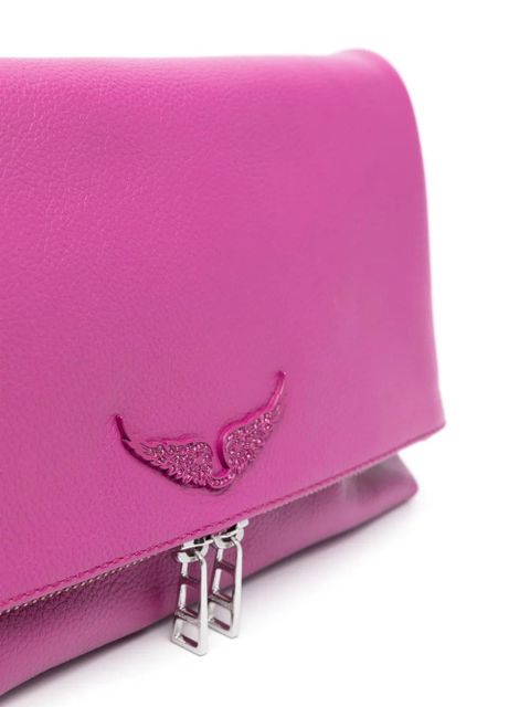 Zadig&Voltaire Rocky grained crossbody bag - Purple