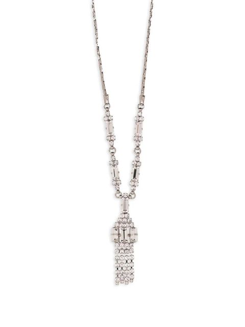 Alessandra Rich crystal fringes necklace - Silver - zdjęcie produktu nr 2