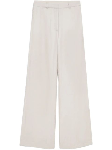 ANINE BING Lyra wide-leg trousers - White