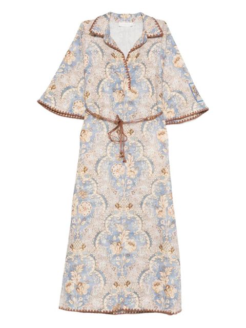 ZIMMERMANN Daylight print midi dress - Blue - zdjęcie produktu nr 1