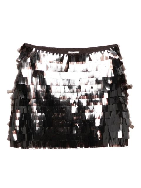 STAUD Max sequin-embellished mini skirt - Brown - zdjęcie produktu nr 1