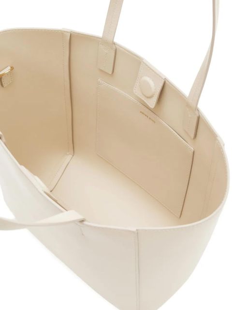 ANINE BING small Elly leather tote bag - Neutrals