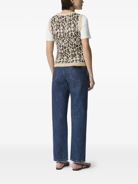 Missoni animal-print sleeveless vest - Neutrals