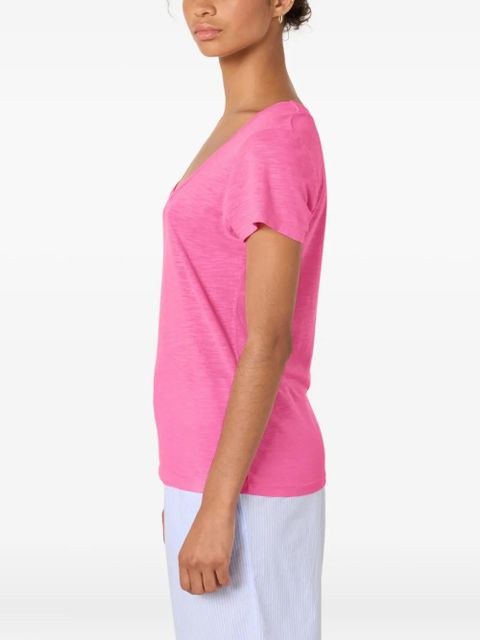 American Vintage Jacksonville scoop-neck T-shirt - Pink