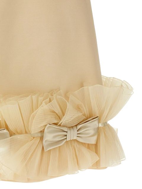 Valentino Garavani bow-detail sleeveless mini dress - Neutrals
