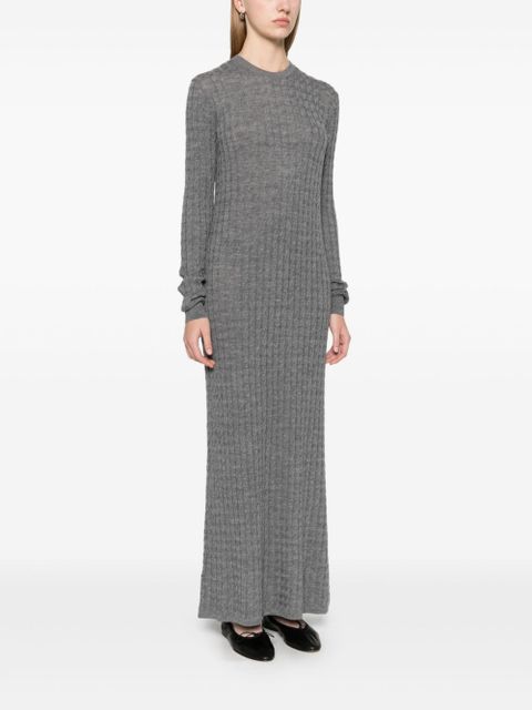 TOTEME cable-knit maxi dress - Grey - zdjęcie produktu nr 2