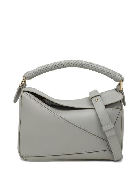 LOEWE small Puzzle braided-handle shoulder bag - Grey - zdjęcie produktu nr 2
