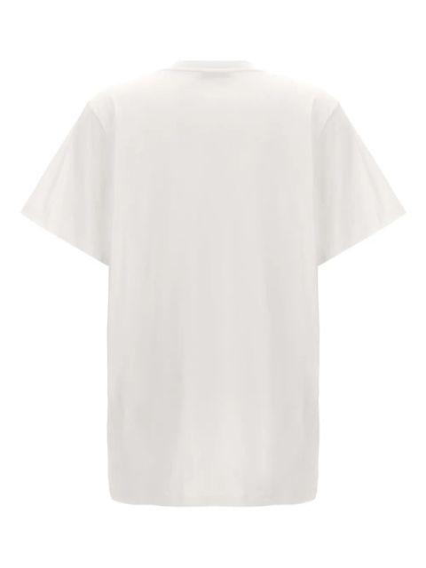 Max Mara embroidered crew-neck T-shirt - White - zdjęcie produktu nr 2