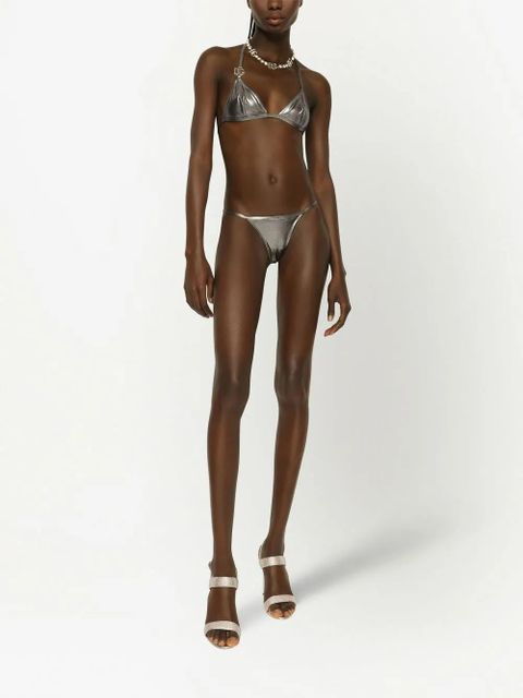 Dolce & Gabbana KIM DOLCE&GABBANA DG-logo triangle bikini - Silver - zdjęcie produktu nr 2