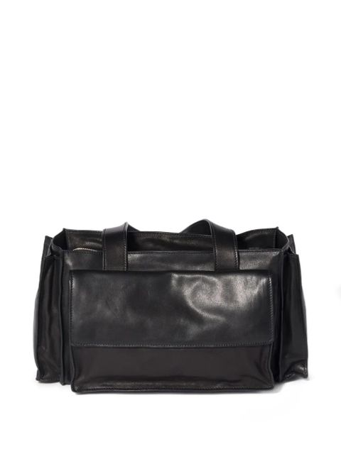 Miu Miu Utilitaire leather shoulder bag - Black - zdjęcie produktu nr 2