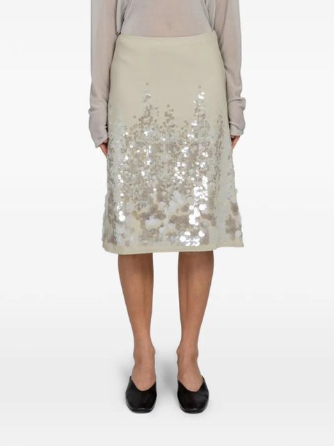 Paloma Wool Ara sequin-embellished skirt - Neutrals - zdjęcie produktu nr 1