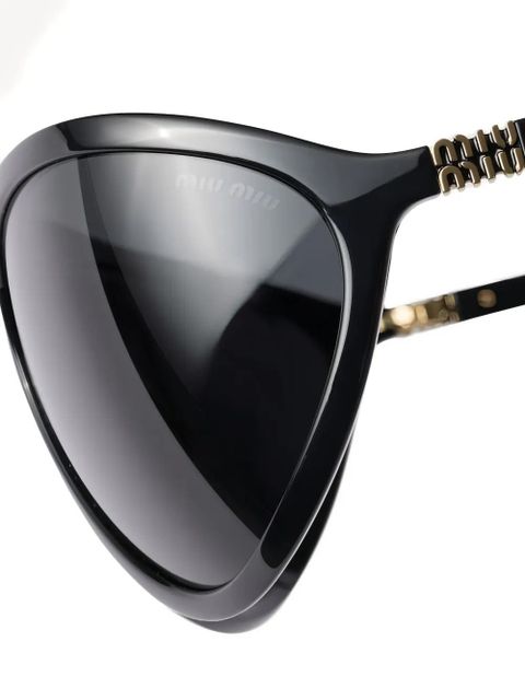 Miu Miu Eyewear geometric-frame sunglasses - Black - zdjęcie produktu nr 2