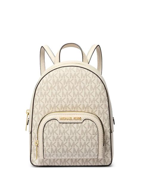 Michael Kors extra small Jaycee monogram-pattern backpack - Neutrals - zdjęcie produktu nr 1