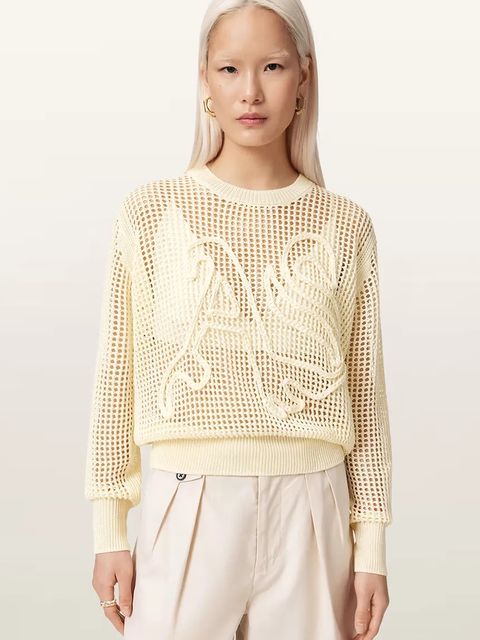 AllSaints sweter damski z wiskozą RAELYN - zdjęcie produktu nr 1