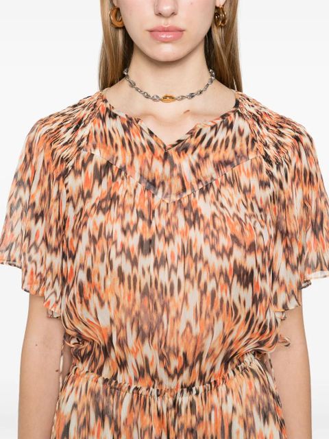 ISABEL MARANT Odelia midi dress - Orange