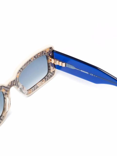 MISSONI EYEWEAR tortoiseshell rectangular sunglasses - Blue - zdjęcie produktu nr 2