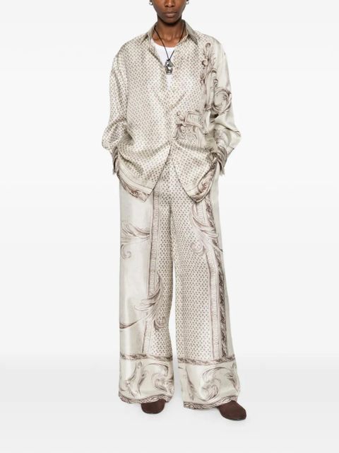 Max Mara printed silk twill shirt - Neutrals - zdjęcie produktu nr 2