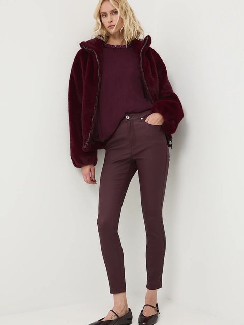 Medicine bluzka damska kolor bordowy gładka - zdjęcie produktu nr 2